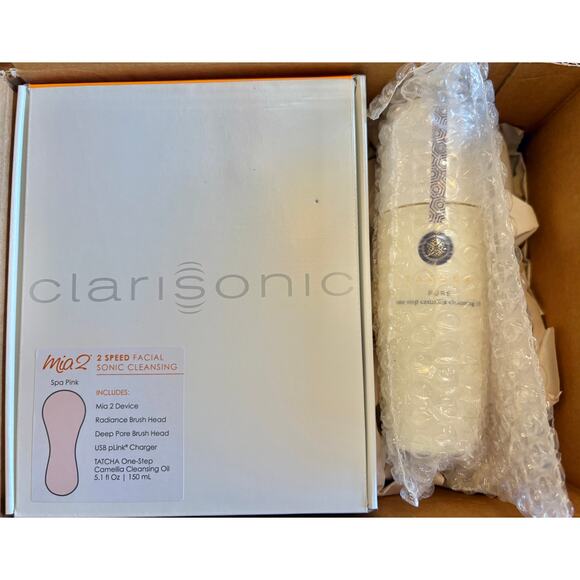 NIB Clarisonic Mia 2 Sonic Facial Cleansing Brush System Pink Retails for $96